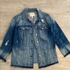 Jessica Simpson Distressed Denim Jacket